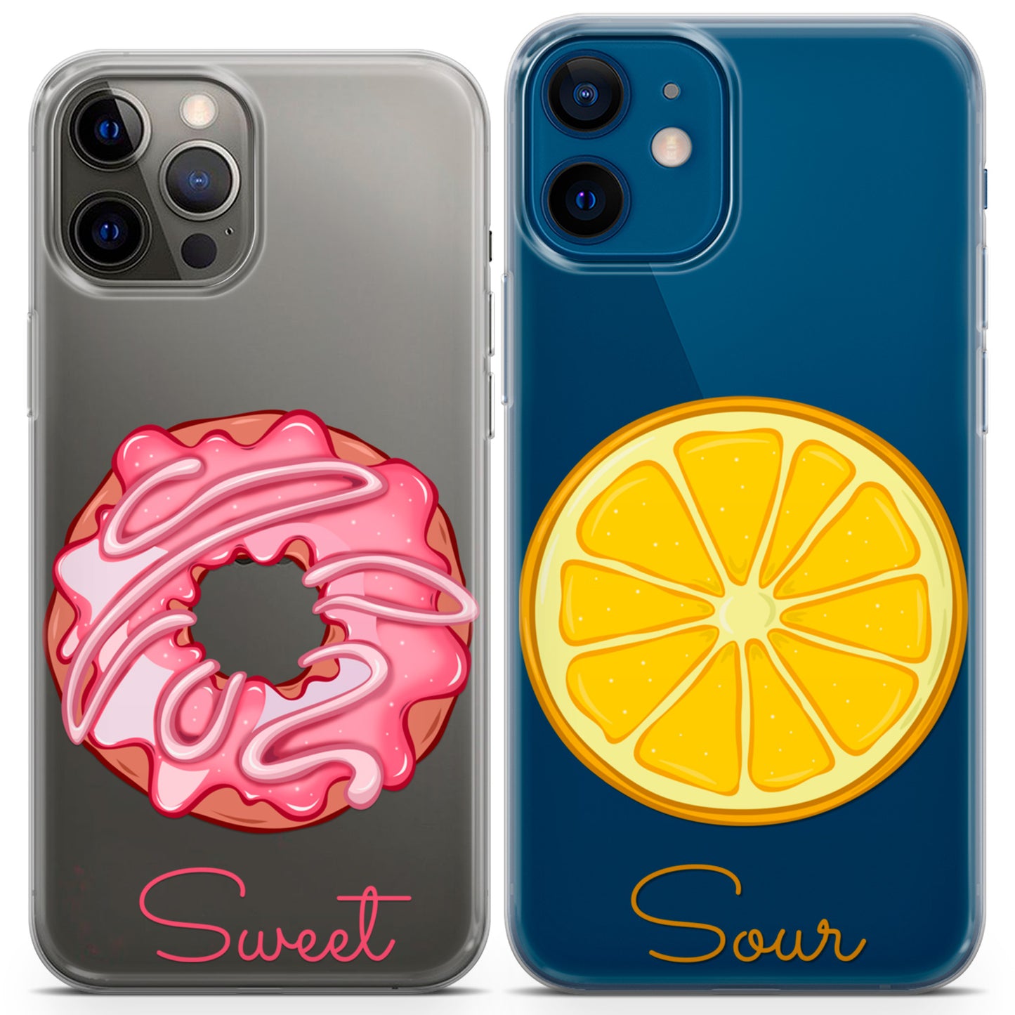 Cavka iPhone Couple Cases Donut and Lemon