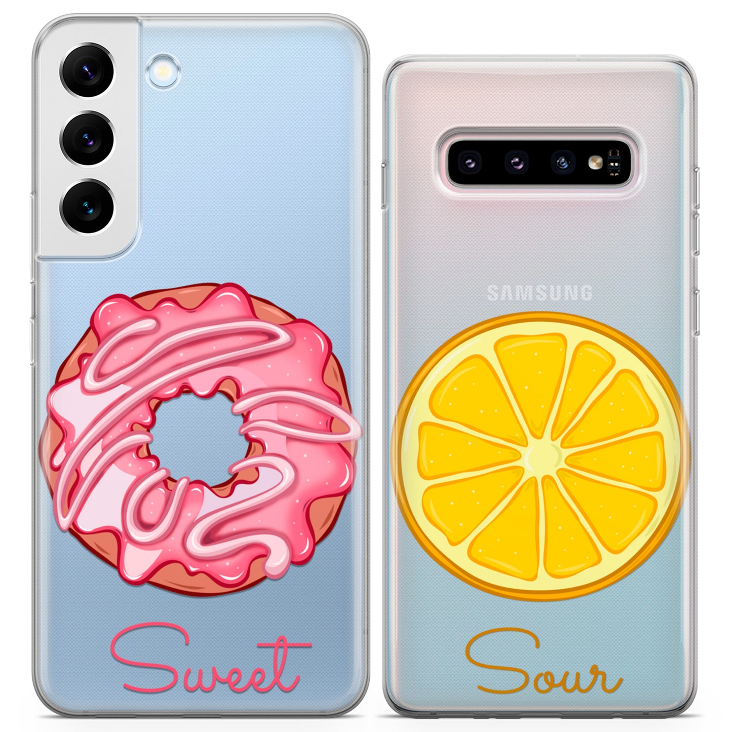 Cavka iPhone Couple Cases Donut and Lemon