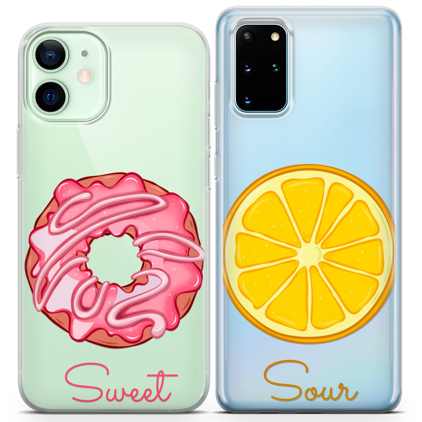 Cavka iPhone Couple Cases Donut and Lemon