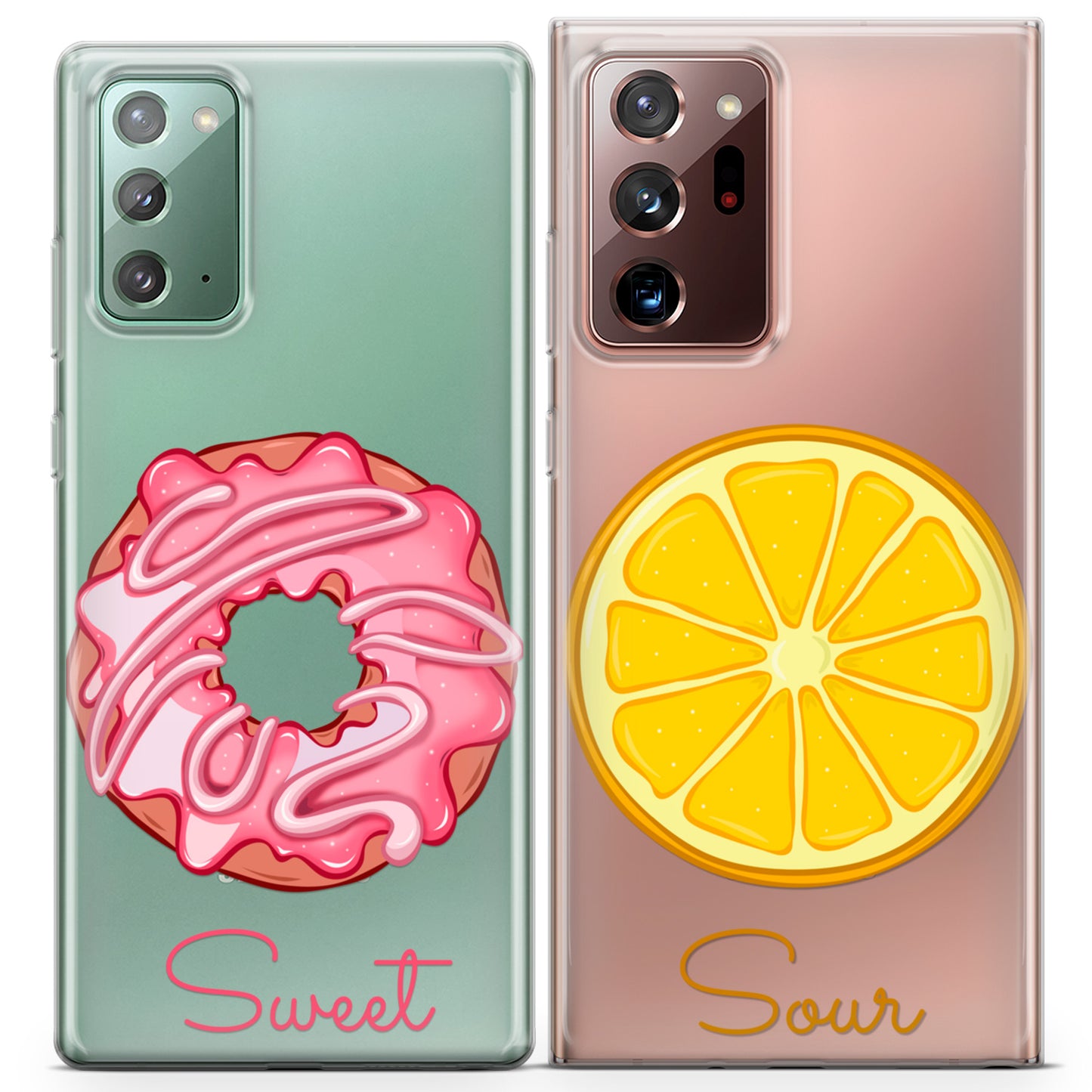 Cavka iPhone Couple Cases Donut and Lemon