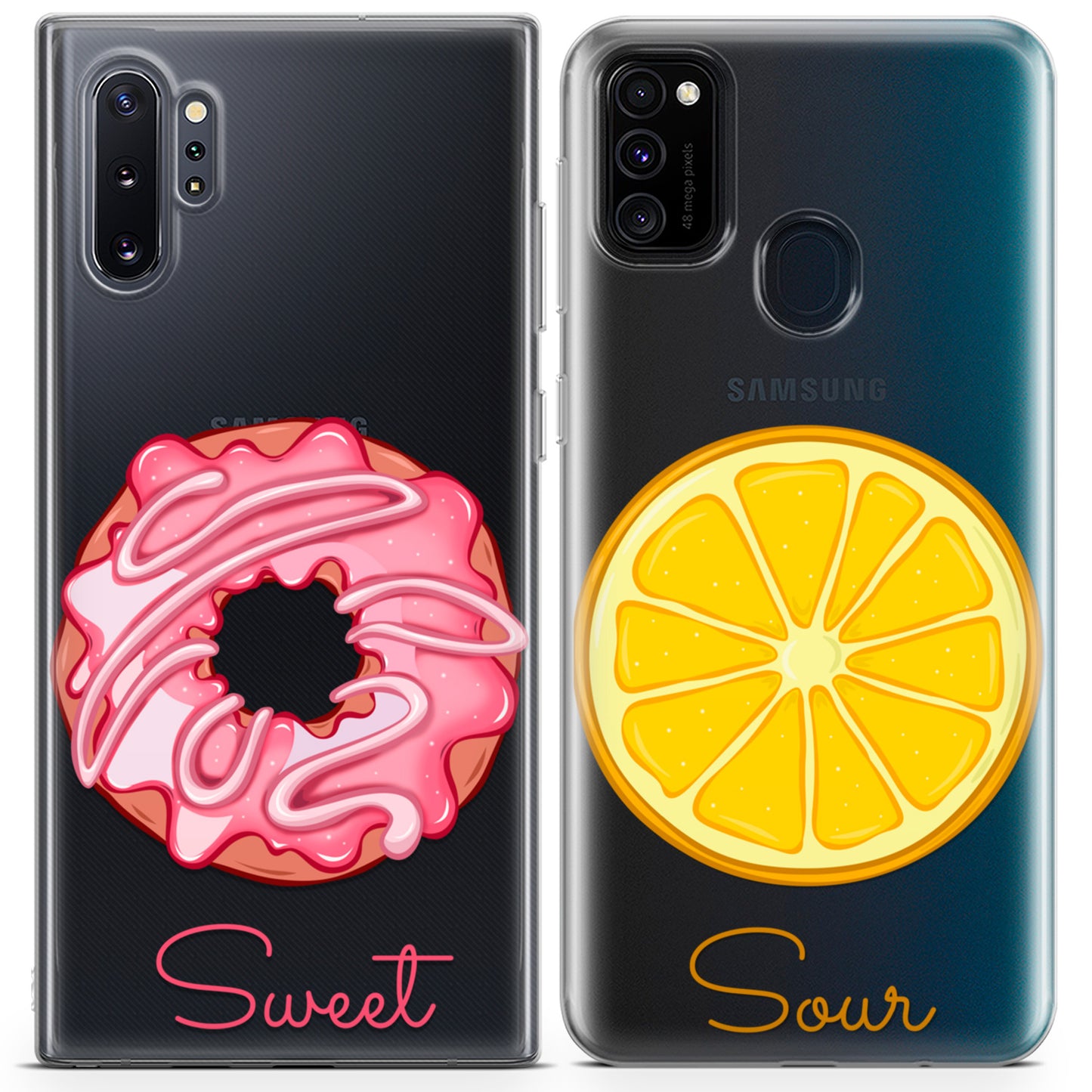 Cavka iPhone Couple Cases Donut and Lemon