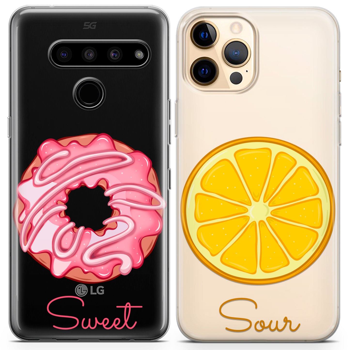 Cavka iPhone Couple Cases Donut and Lemon