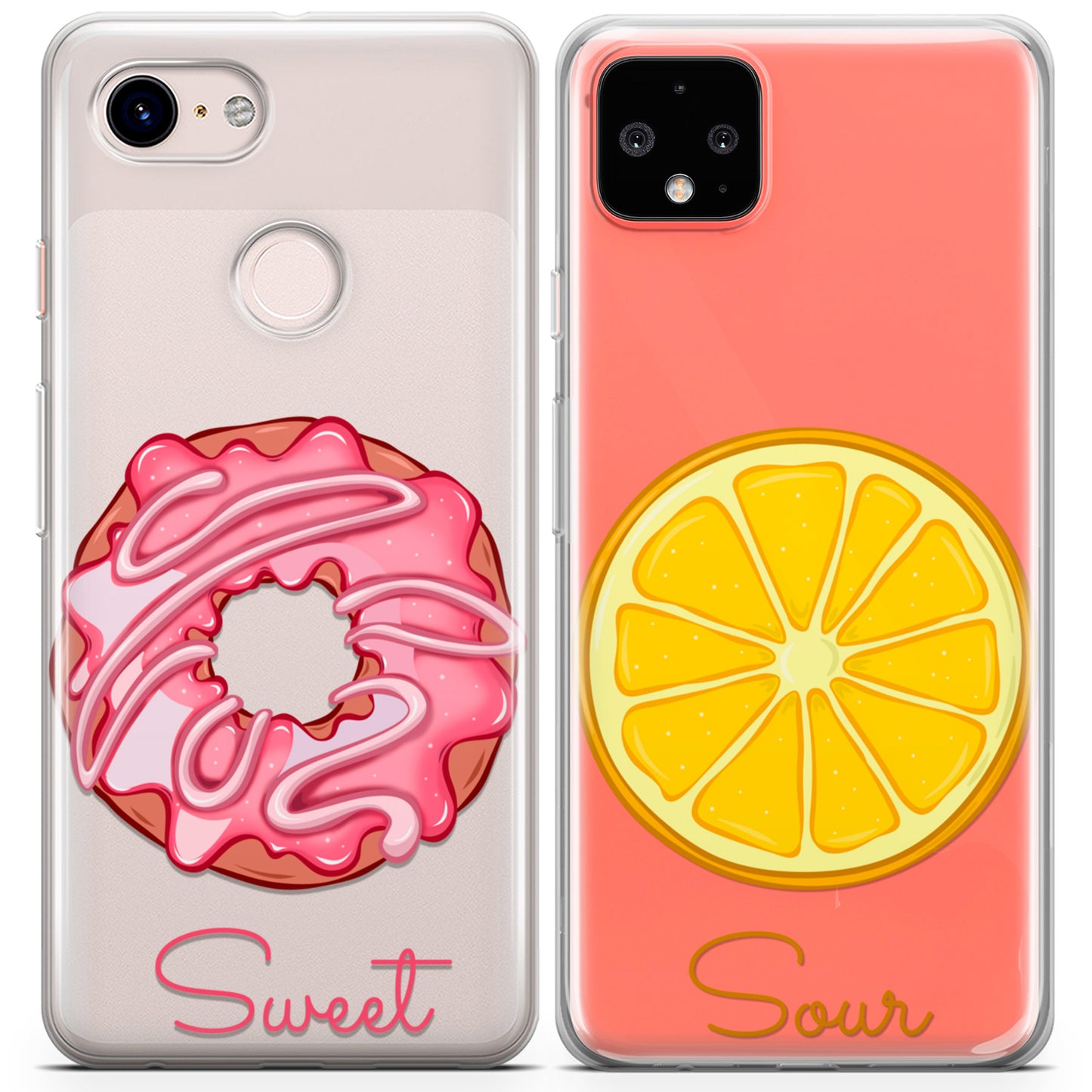 Cavka iPhone Couple Cases Donut and Lemon