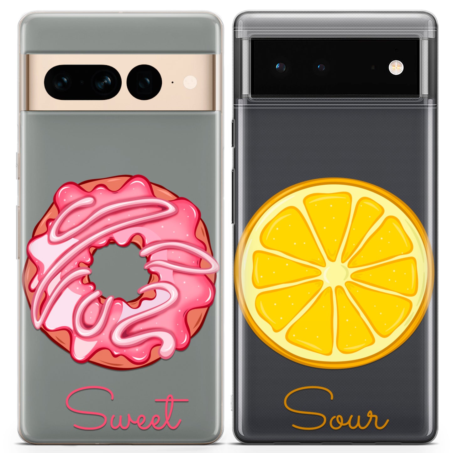 Cavka iPhone Couple Cases Donut and Lemon