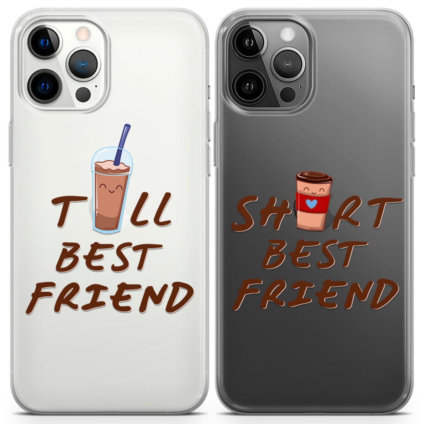 Cavka iPhone Couple Cases Short and Tall Friends