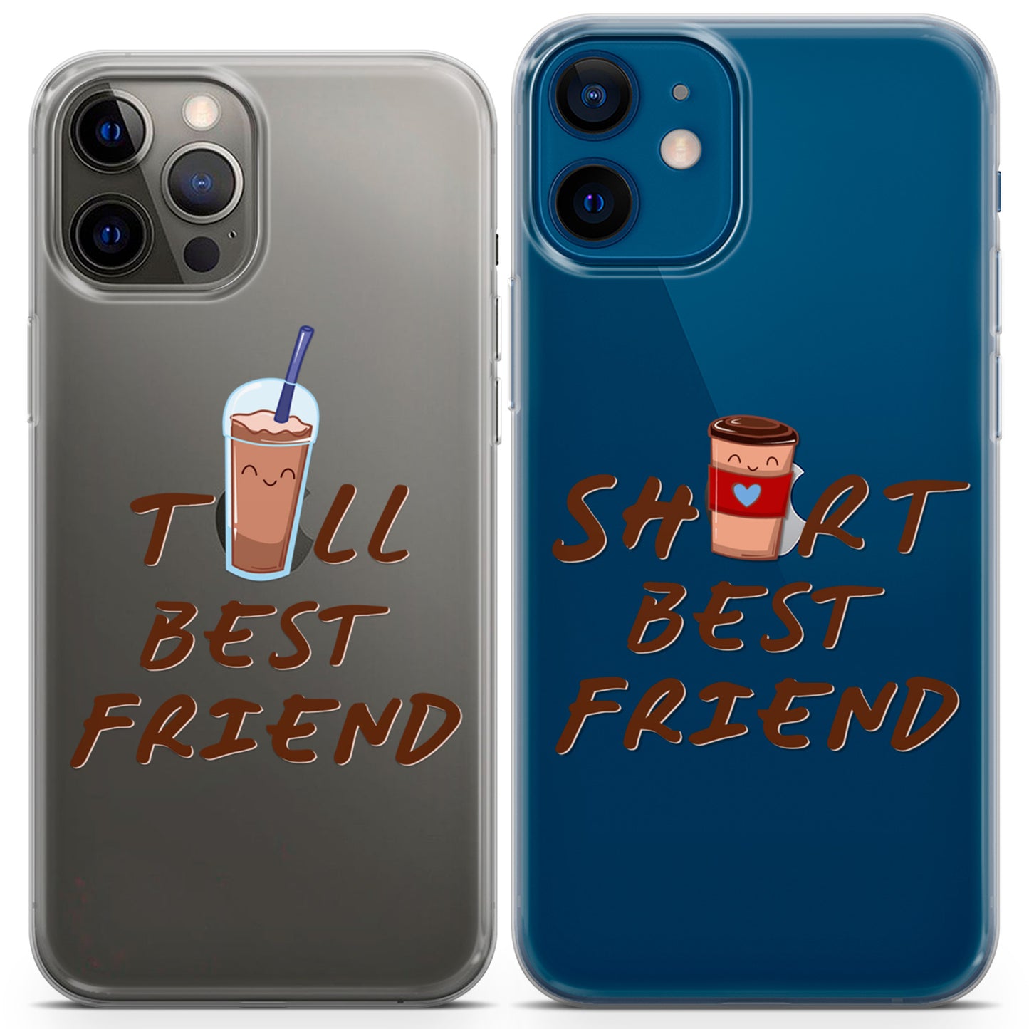 Cavka iPhone Couple Cases Short and Tall Friends