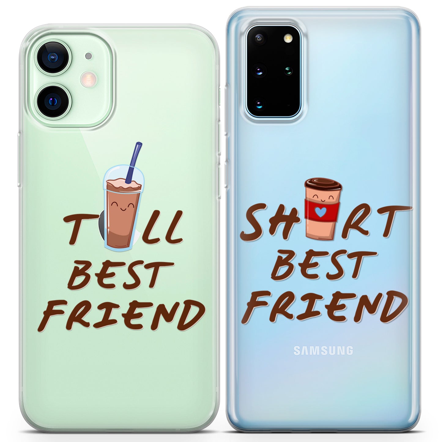 Cavka iPhone Couple Cases Short and Tall Friends