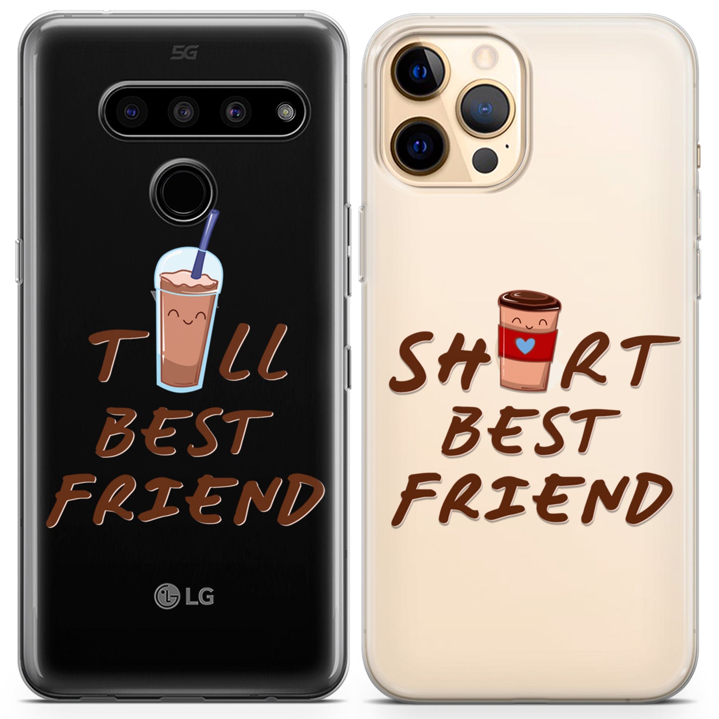 Cavka iPhone Couple Cases Short and Tall Friends