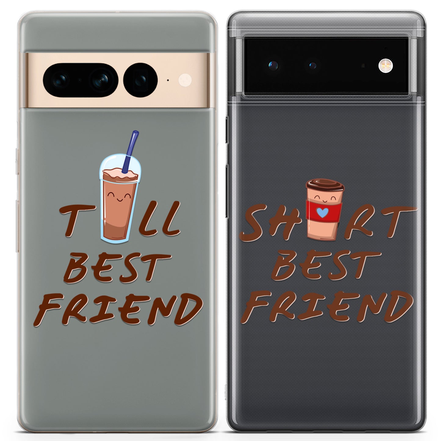 Cavka iPhone Couple Cases Short and Tall Friends