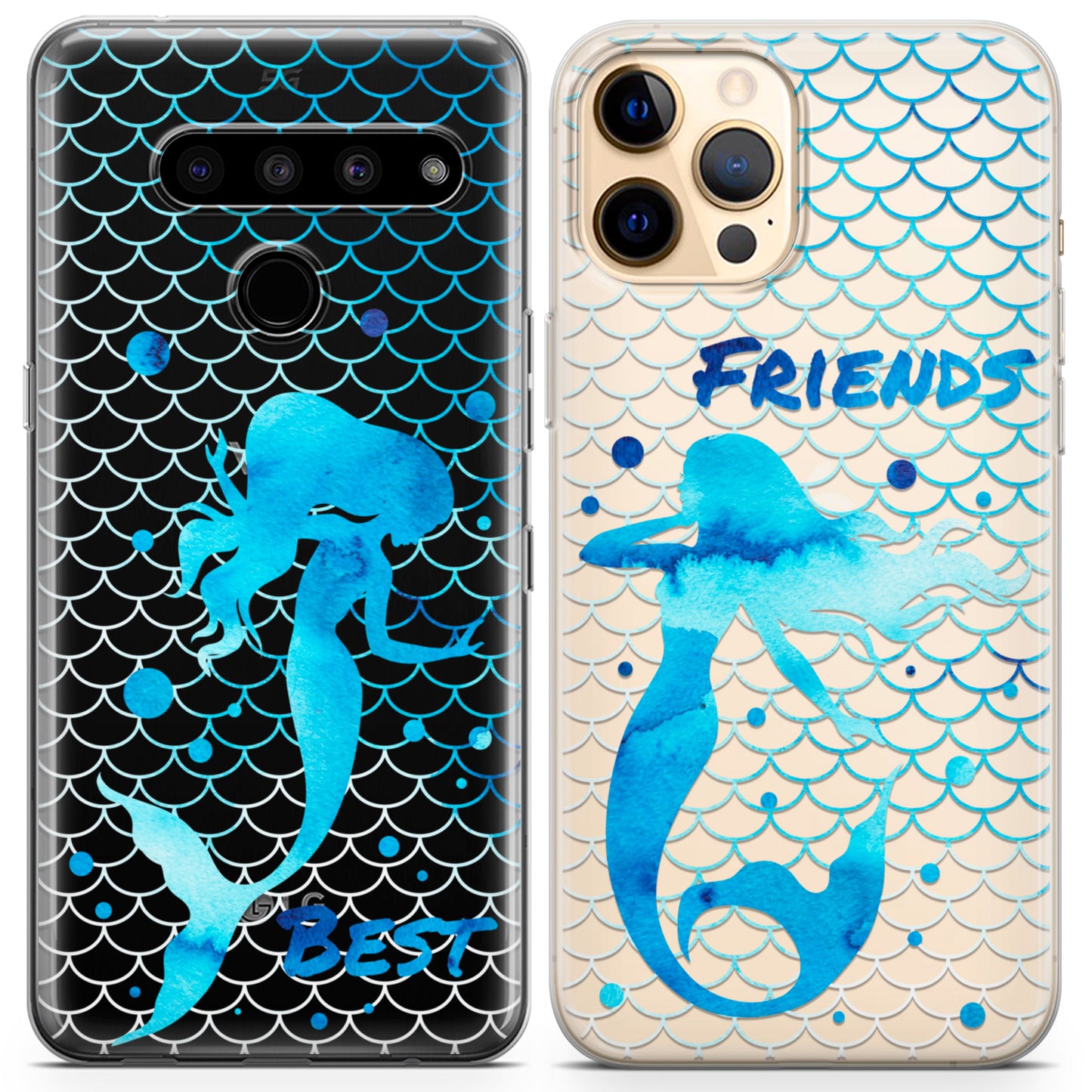 Cavka iPhone Couple Cases Mermaid Friends