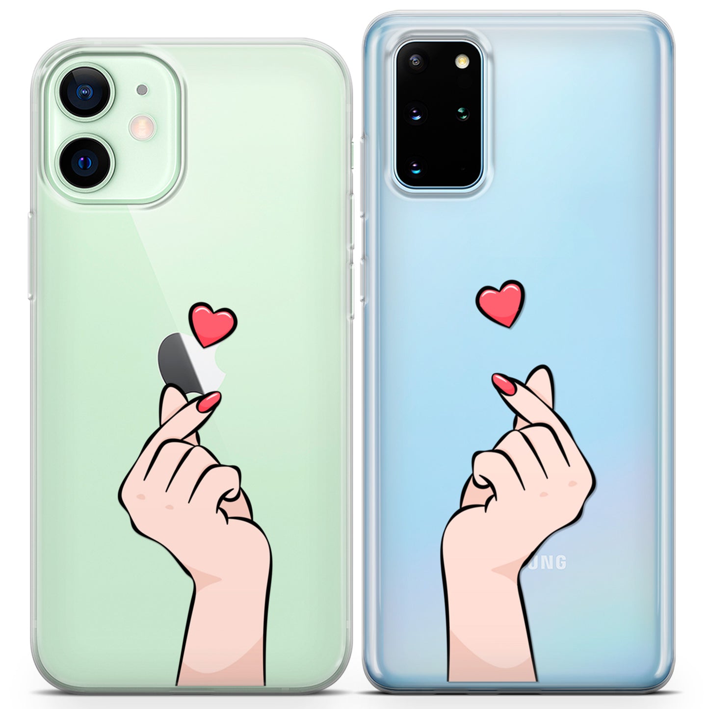 Cavka iPhone Couple Cases Korean Hearts