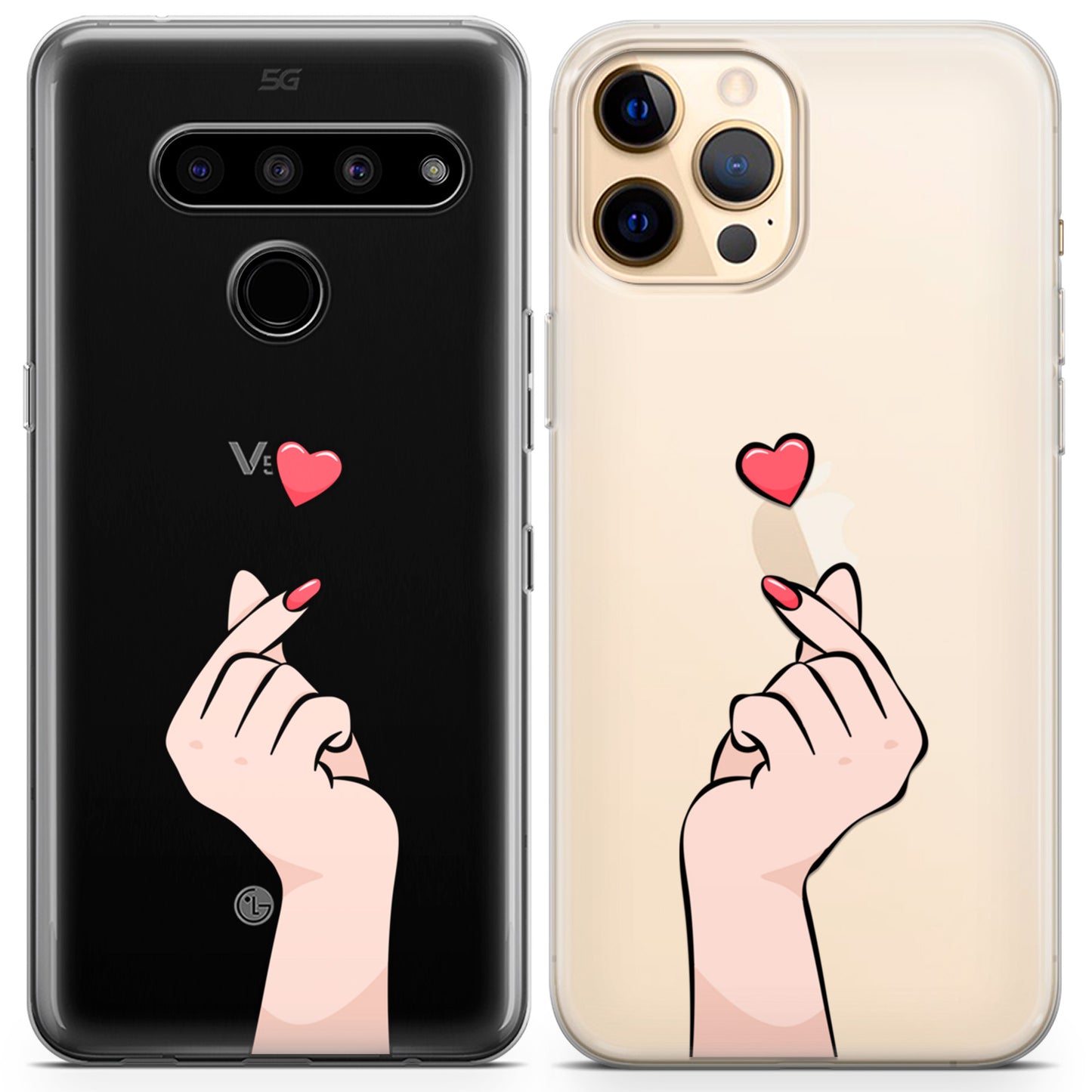 Cavka iPhone Couple Cases Korean Hearts