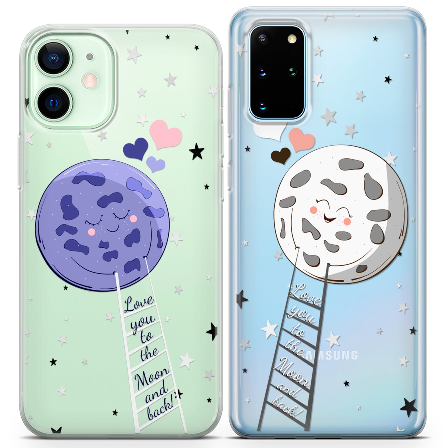 Cavka iPhone Couple Cases Love You to the Moon and Back