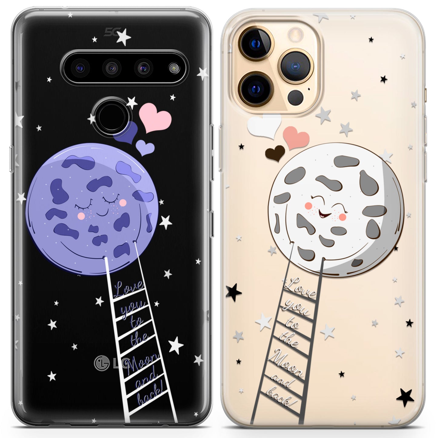 Cavka iPhone Couple Cases Love You to the Moon and Back