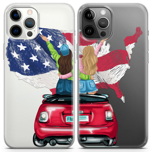 Cavka iPhone Couple Cases American Girls