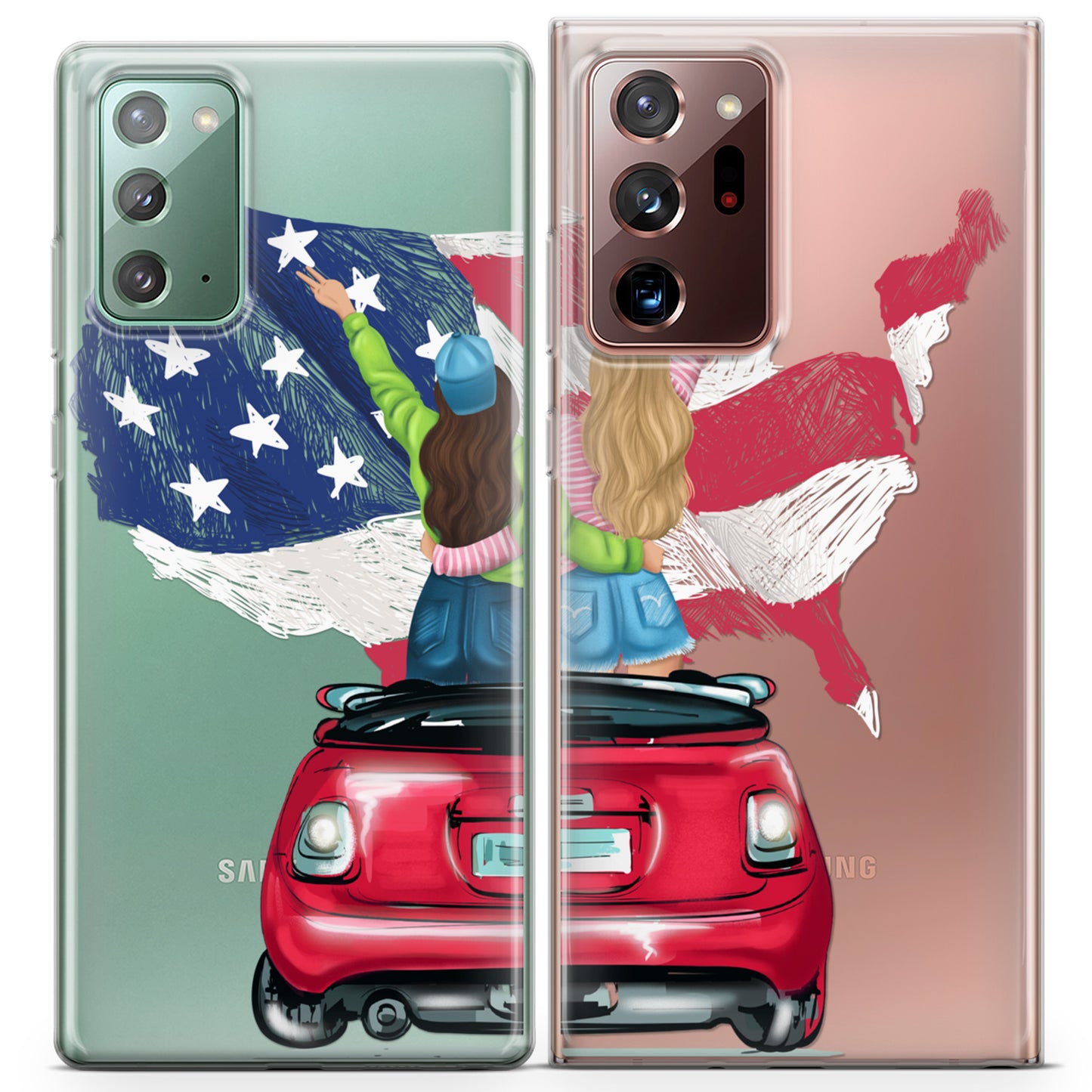 Cavka iPhone Couple Cases American Girls