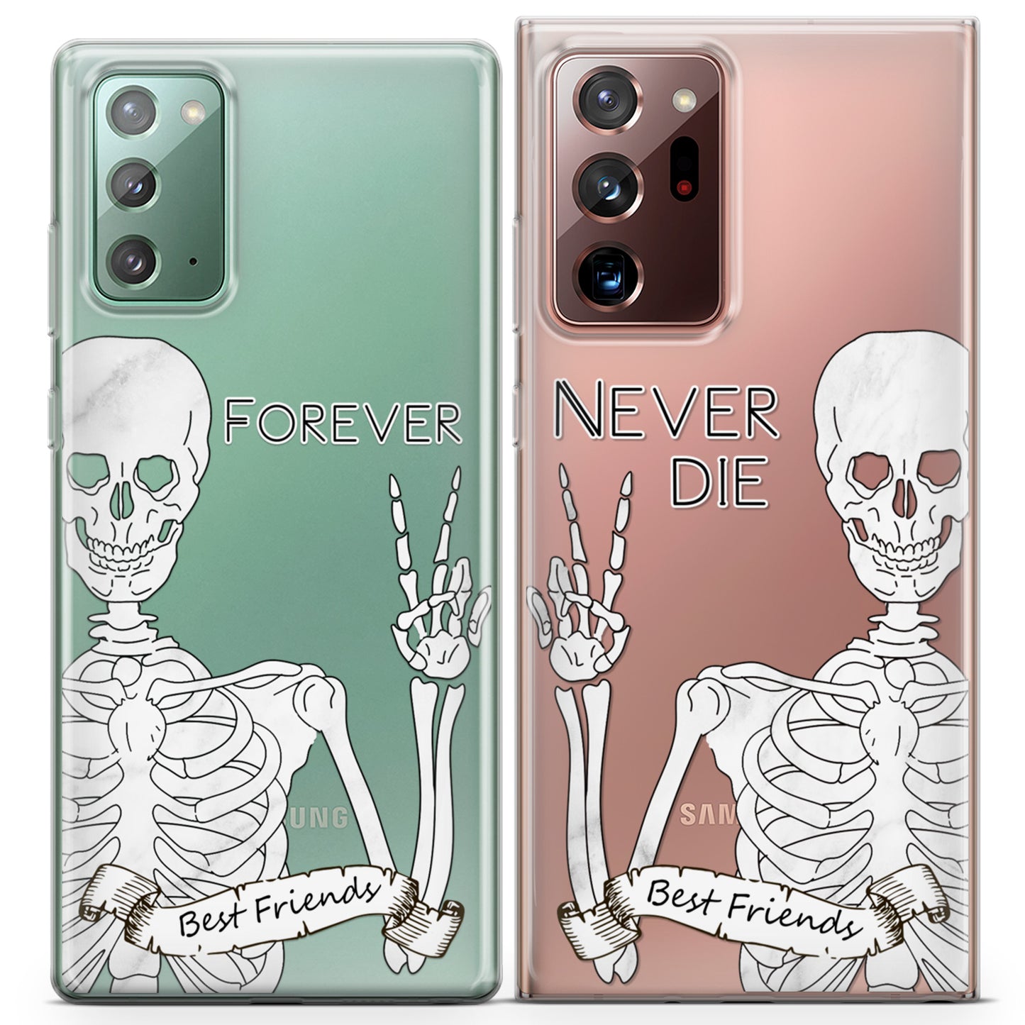 Cavka iPhone Couple Cases Skeletons Friends