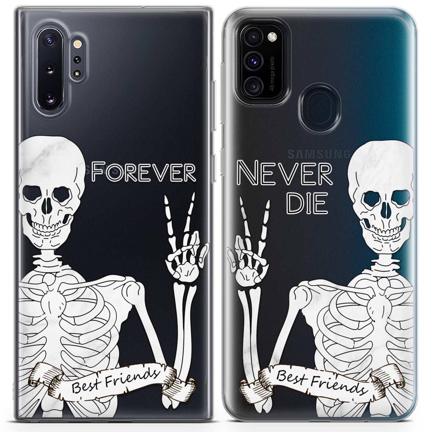 Cavka iPhone Couple Cases Skeletons Friends