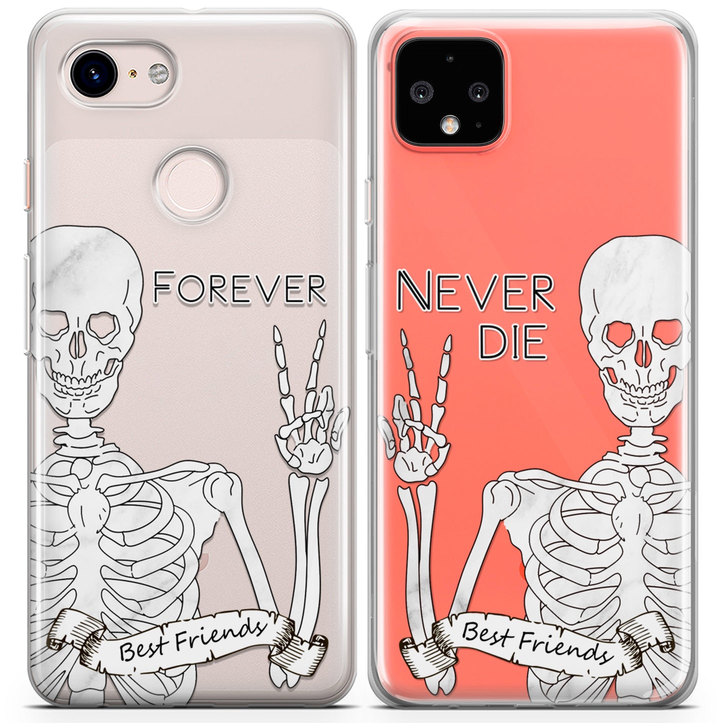 Cavka iPhone Couple Cases Skeletons Friends