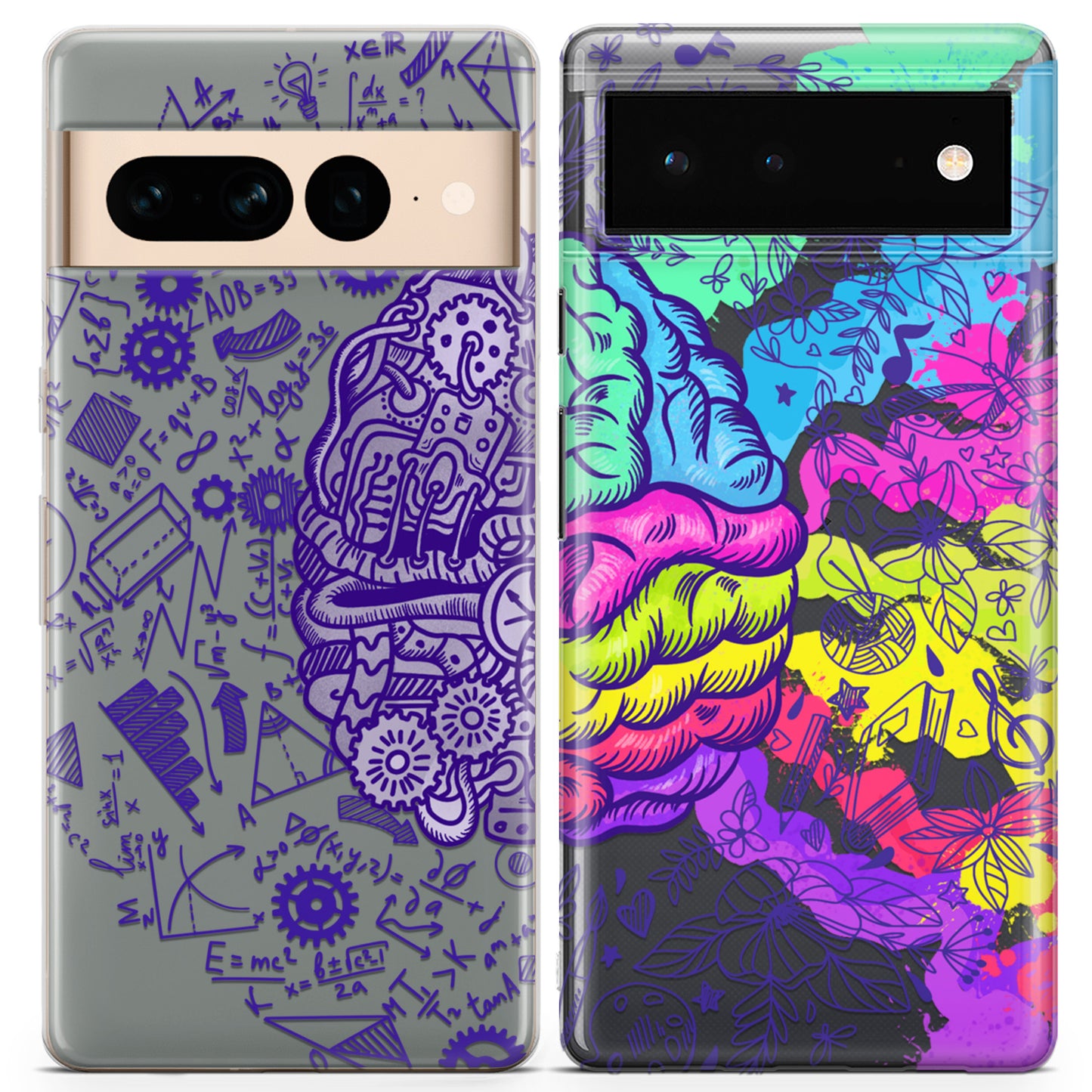 Cavka iPhone Couple Cases Brain Sides