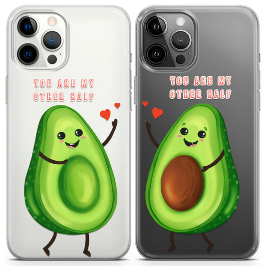 Cavka iPhone Couple Cases Avocado Halves Cute