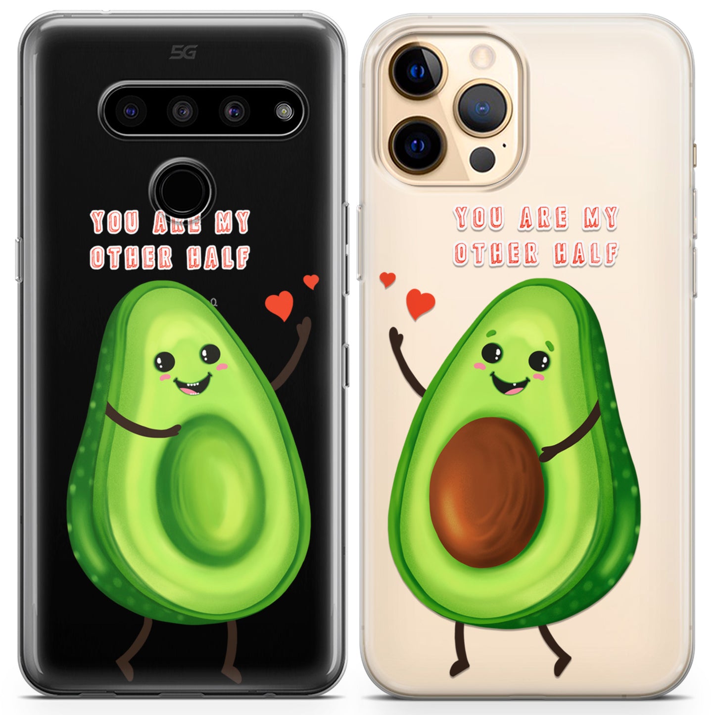 Cavka iPhone Couple Cases Avocado Halves Cute