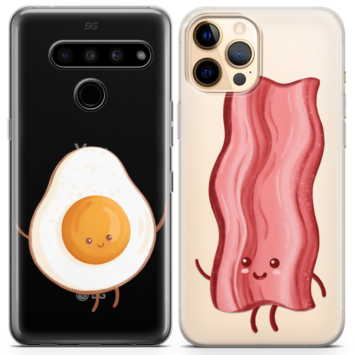 Cavka iPhone Couple Cases Egg and Bacon