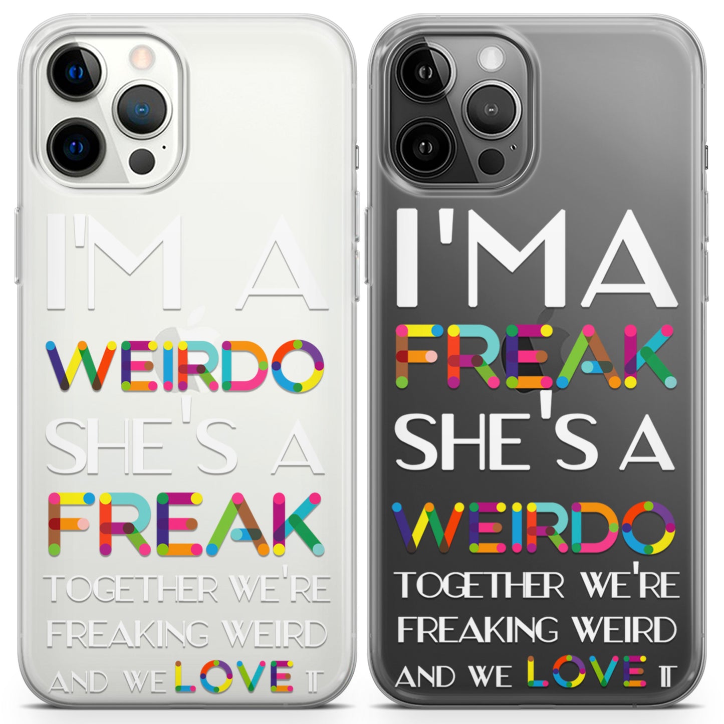 Cavka iPhone Couple Cases Weirdo Friends