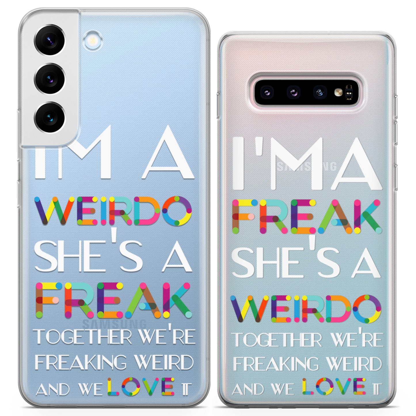 Cavka iPhone Couple Cases Weirdo Friends