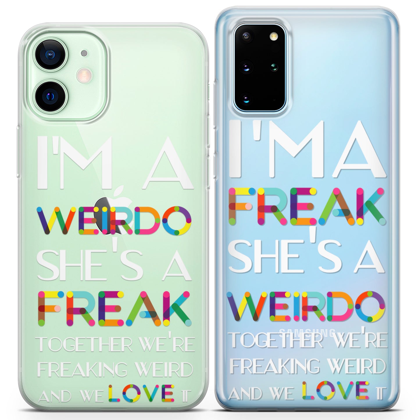 Cavka iPhone Couple Cases Weirdo Friends