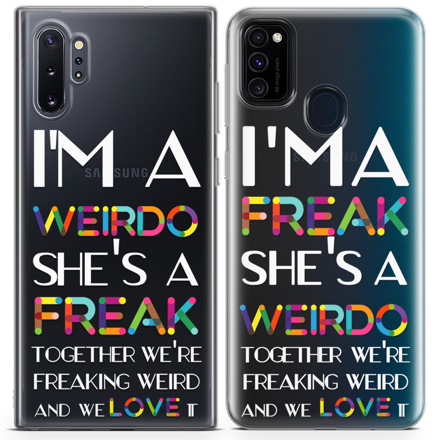 Cavka iPhone Couple Cases Weirdo Friends