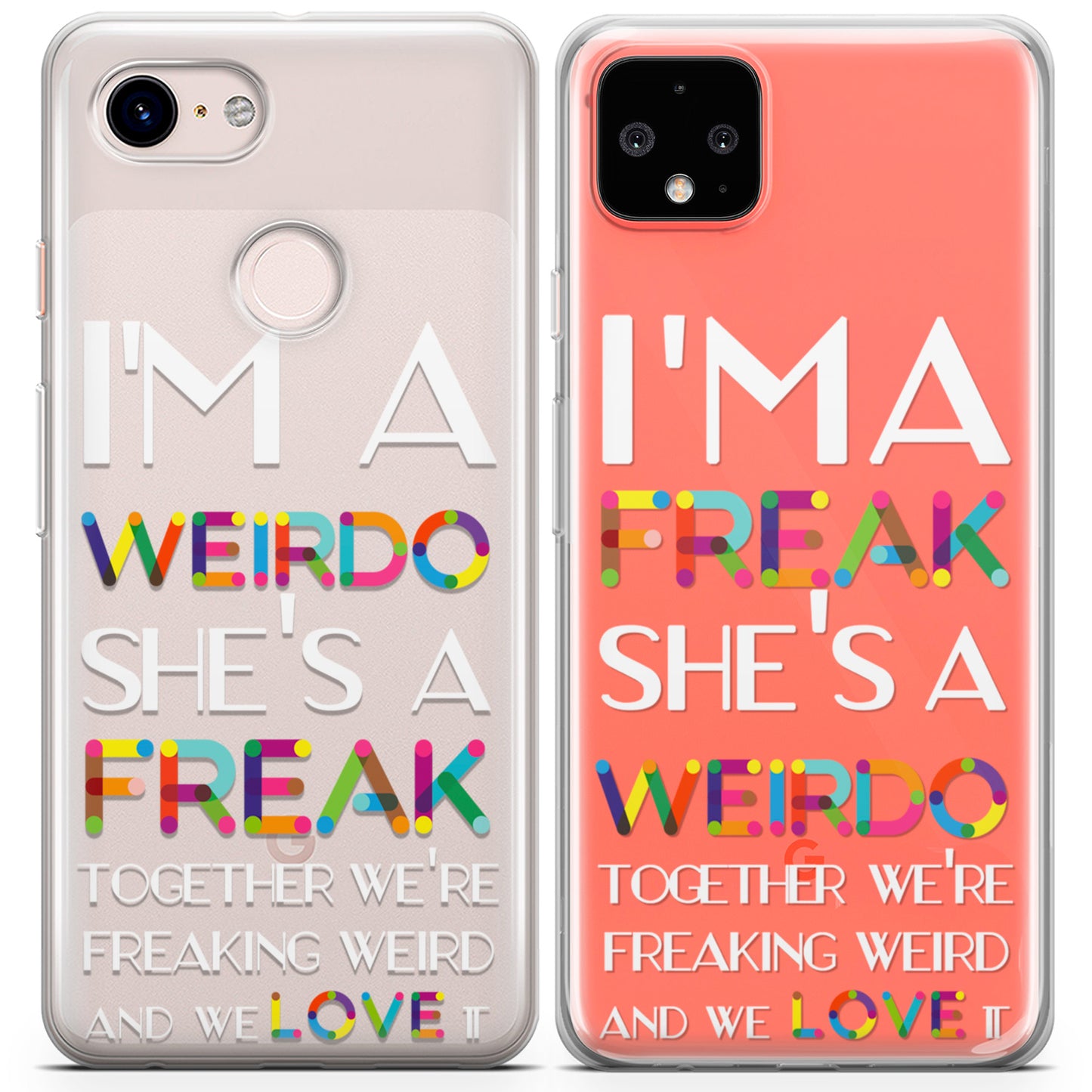 Cavka iPhone Couple Cases Weirdo Friends