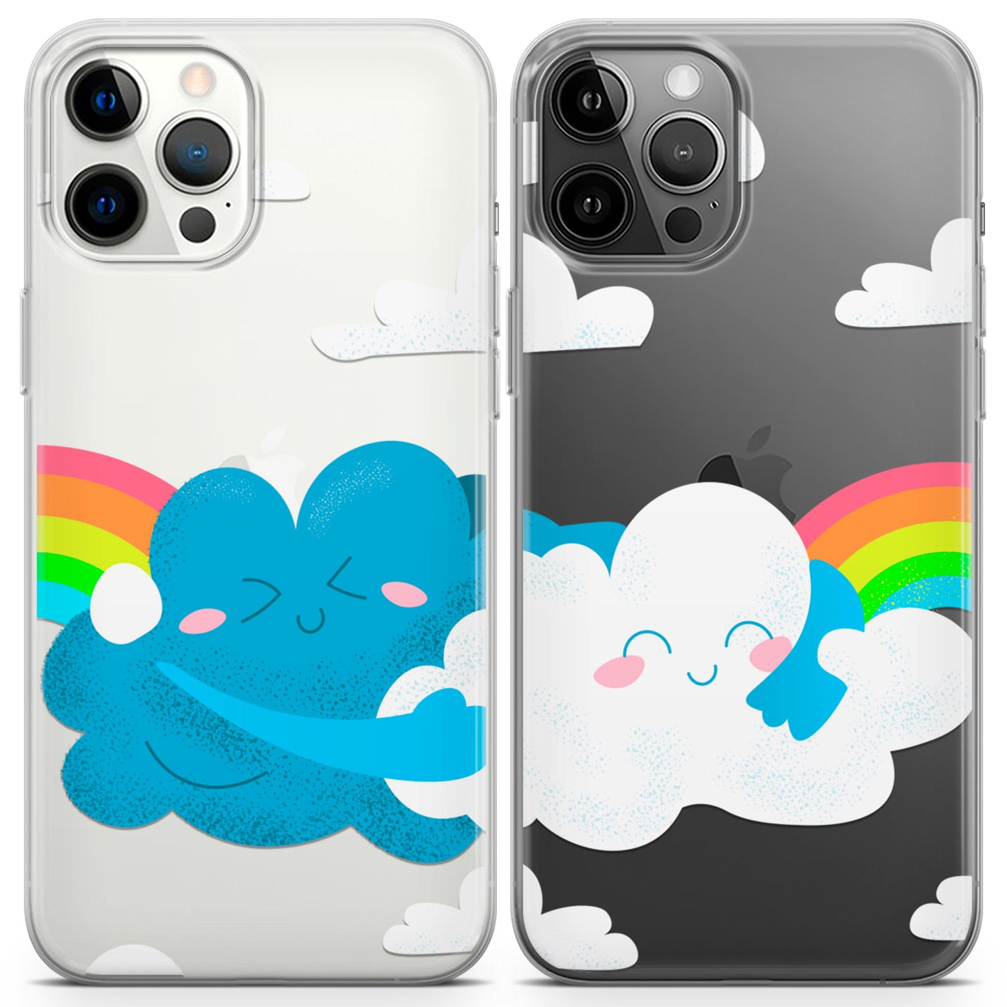 Cavka iPhone Couple Cases Rainbow Hug