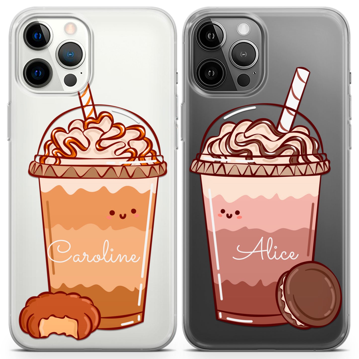 Cavka iPhone Couple Cases Caramel Coffee