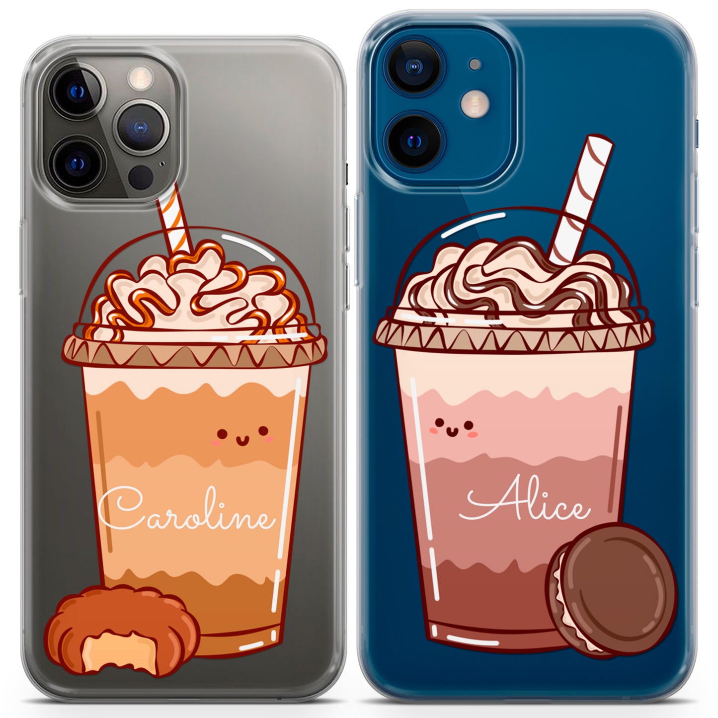 Cavka iPhone Couple Cases Caramel Coffee