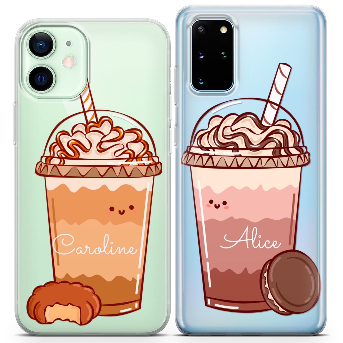 Cavka iPhone Couple Cases Caramel Coffee