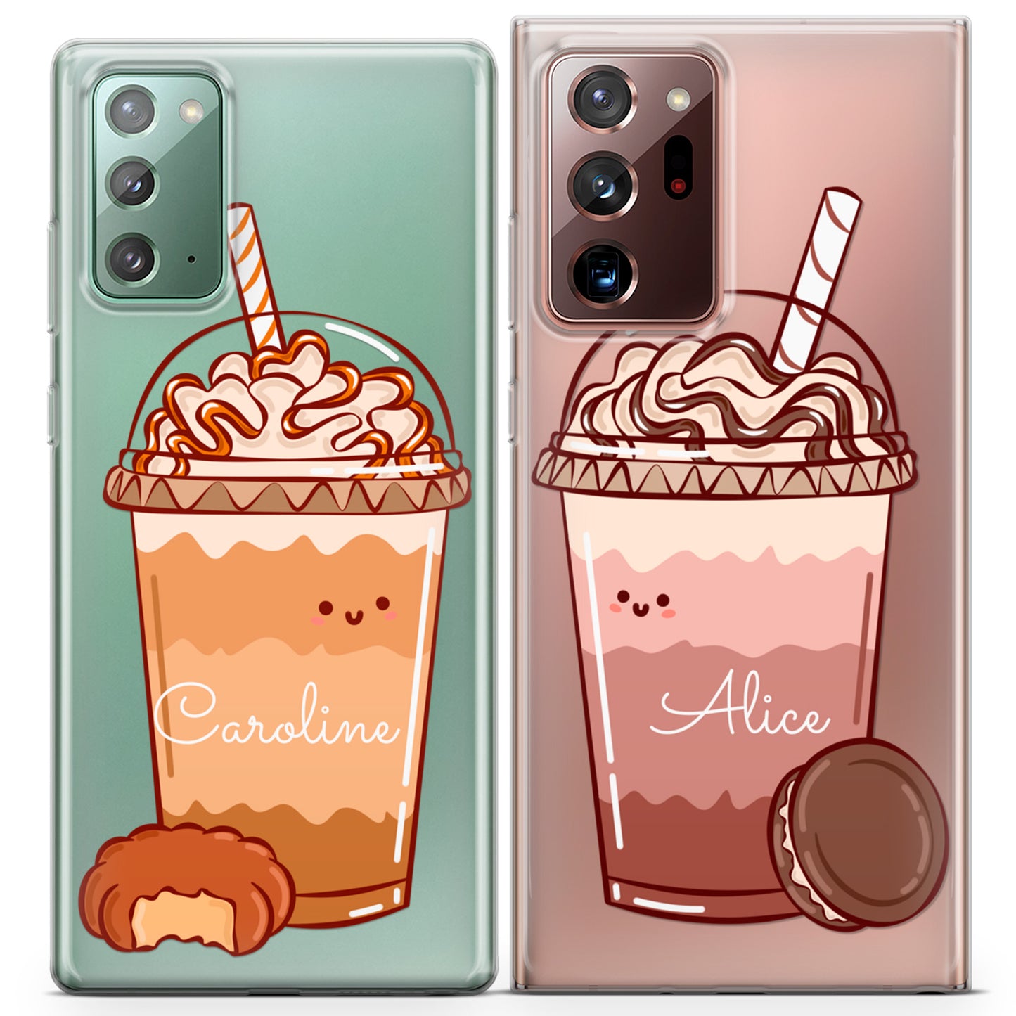 Cavka iPhone Couple Cases Caramel Coffee