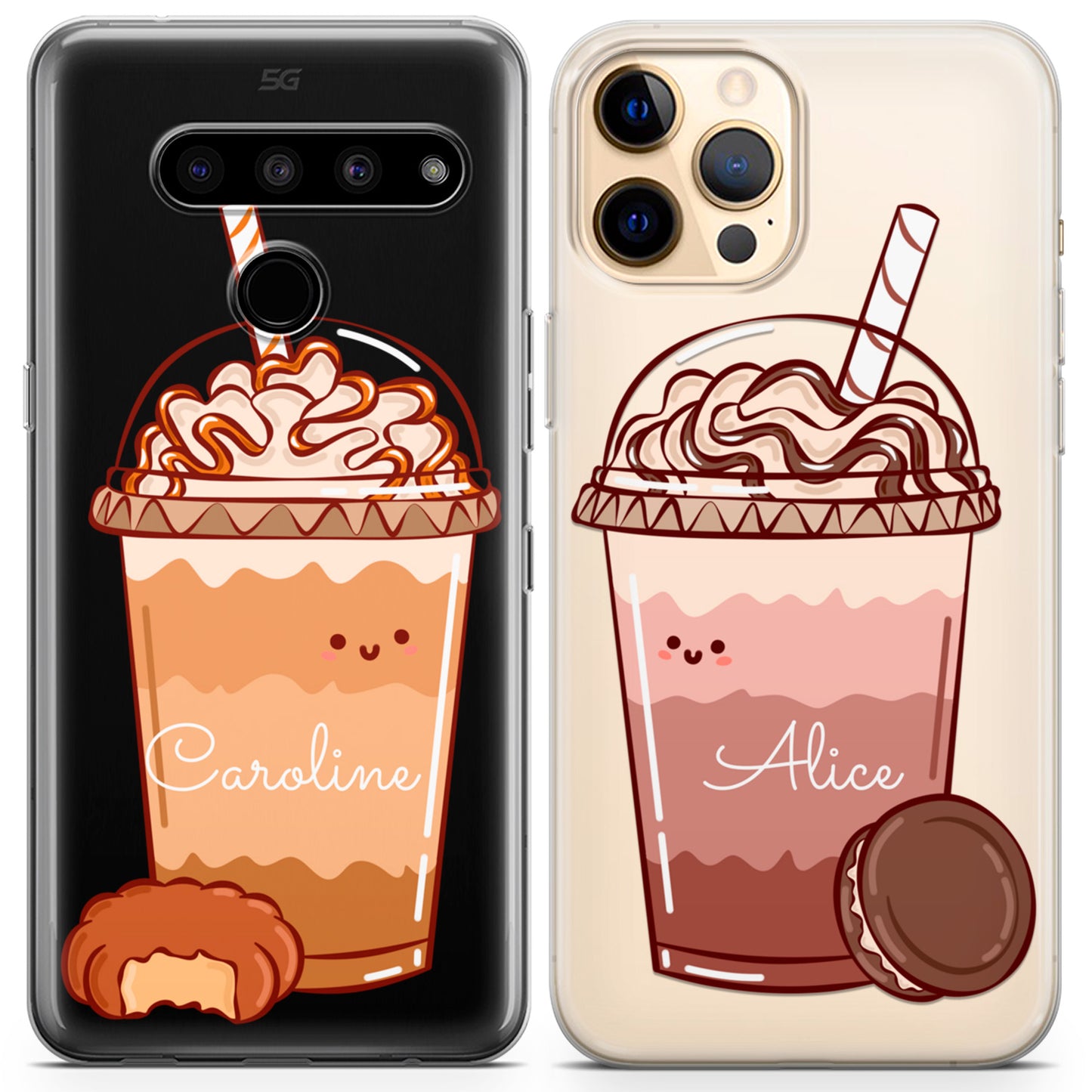 Cavka iPhone Couple Cases Caramel Coffee