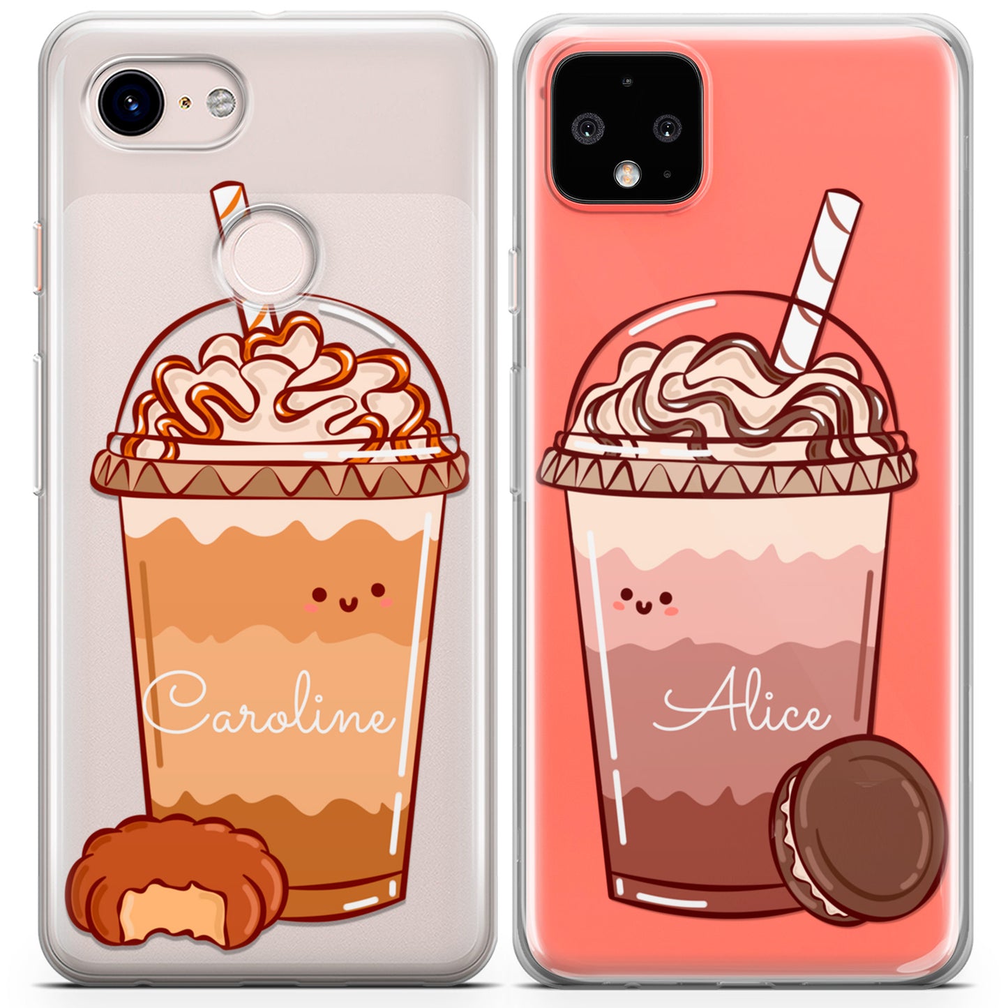 Cavka iPhone Couple Cases Caramel Coffee