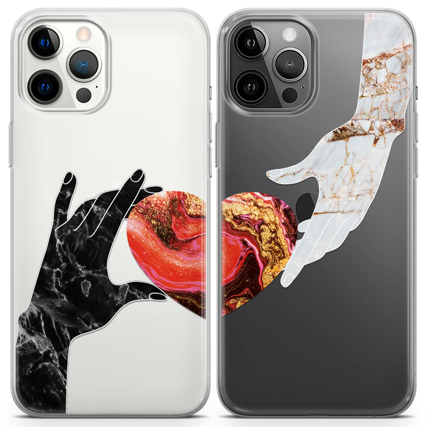 Cavka iPhone Couple Cases Marble Love