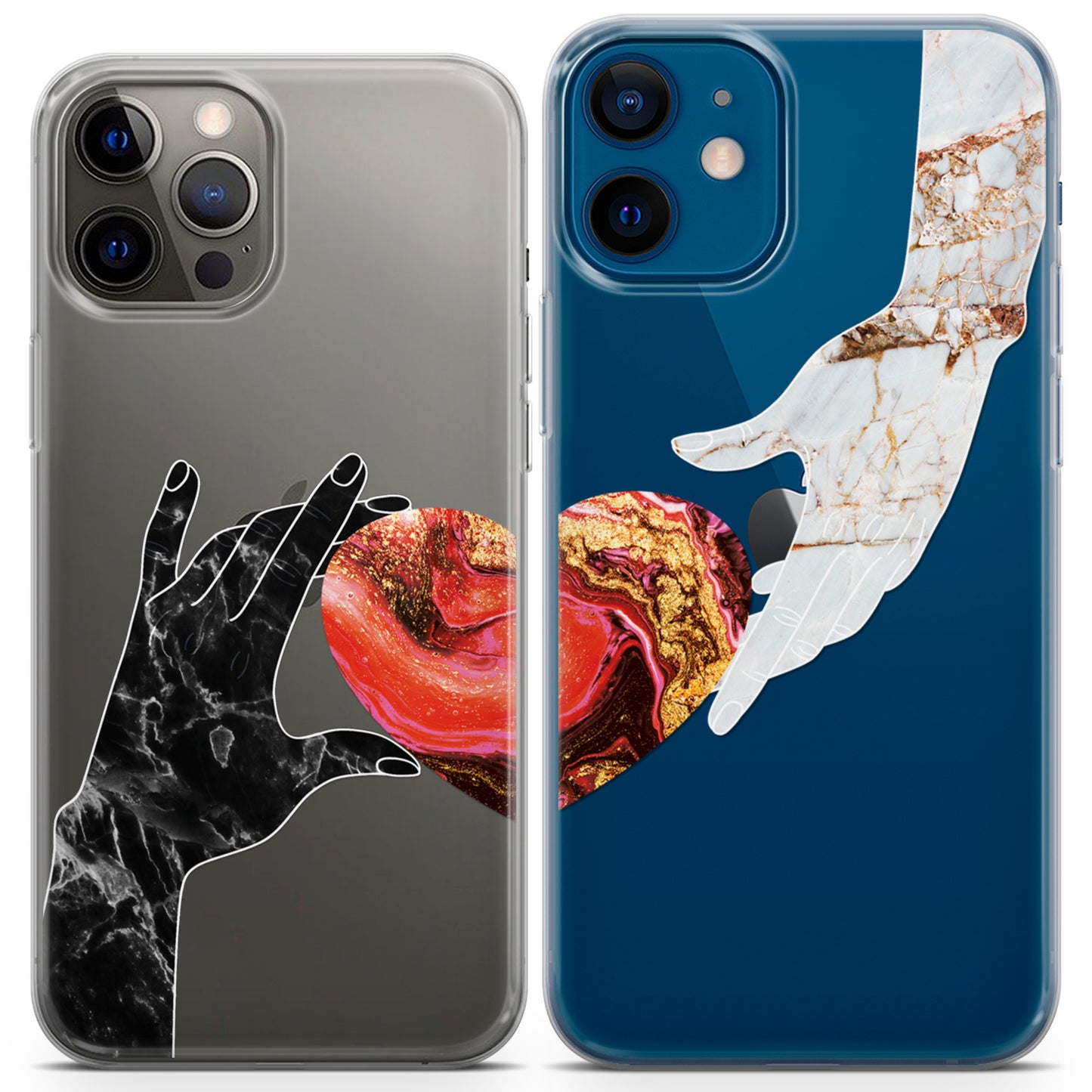 Cavka iPhone Couple Cases Marble Love