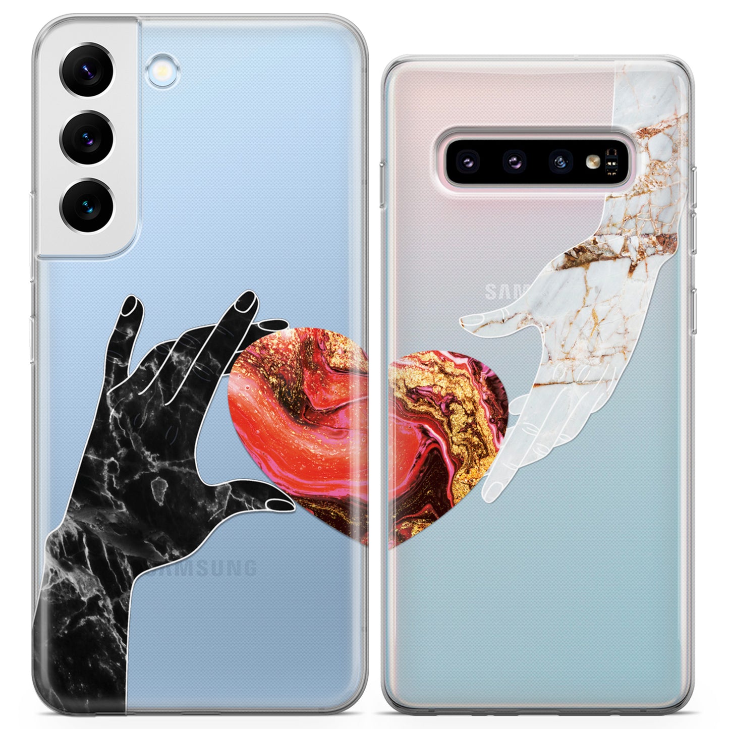 Cavka iPhone Couple Cases Marble Love