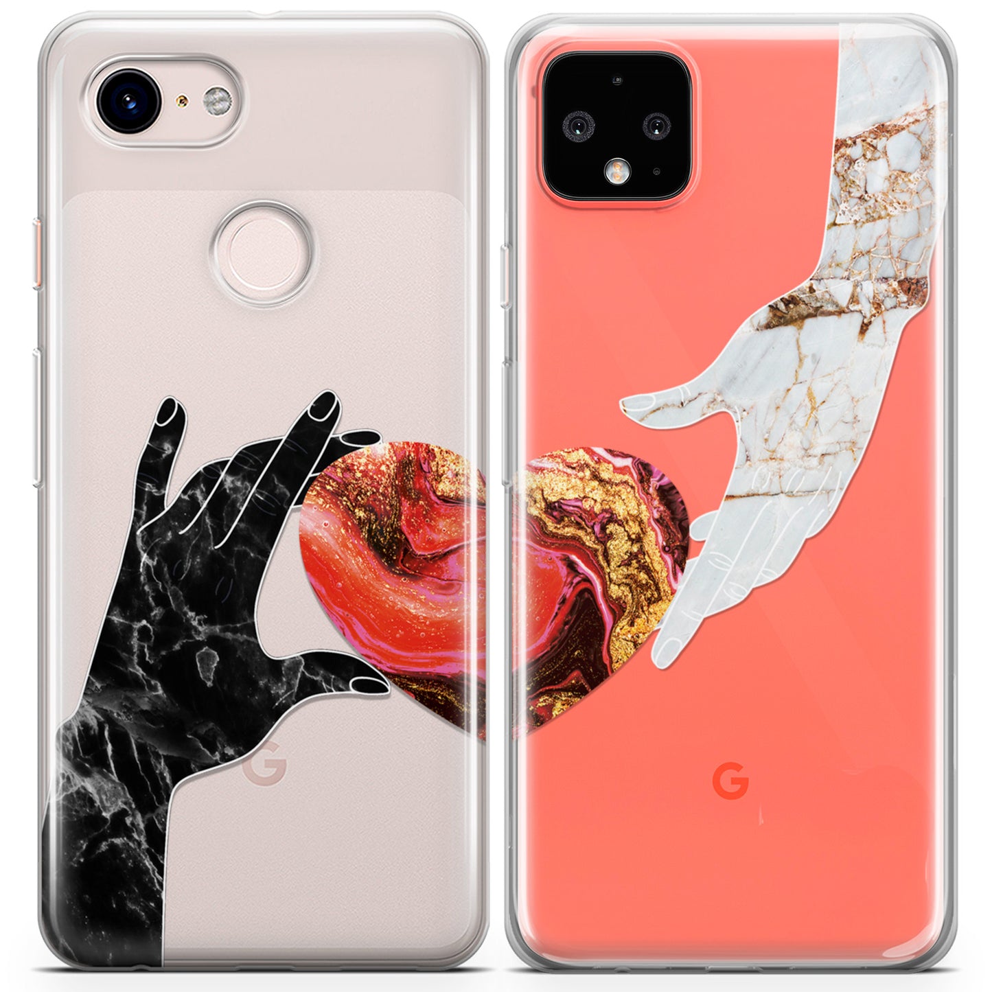 Cavka iPhone Couple Cases Marble Love