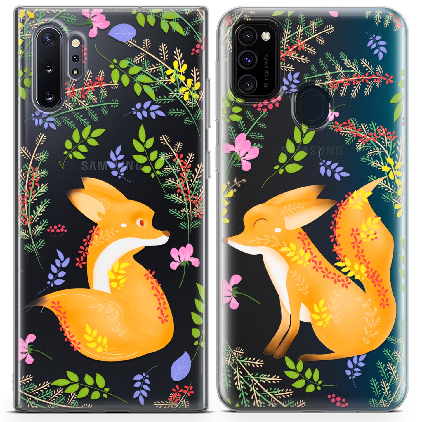 Cavka iPhone Couple Cases Woodland Foxes