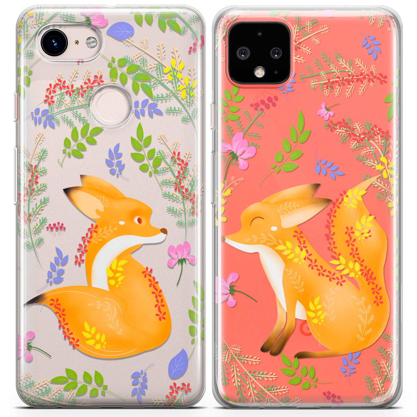 Cavka iPhone Couple Cases Woodland Foxes