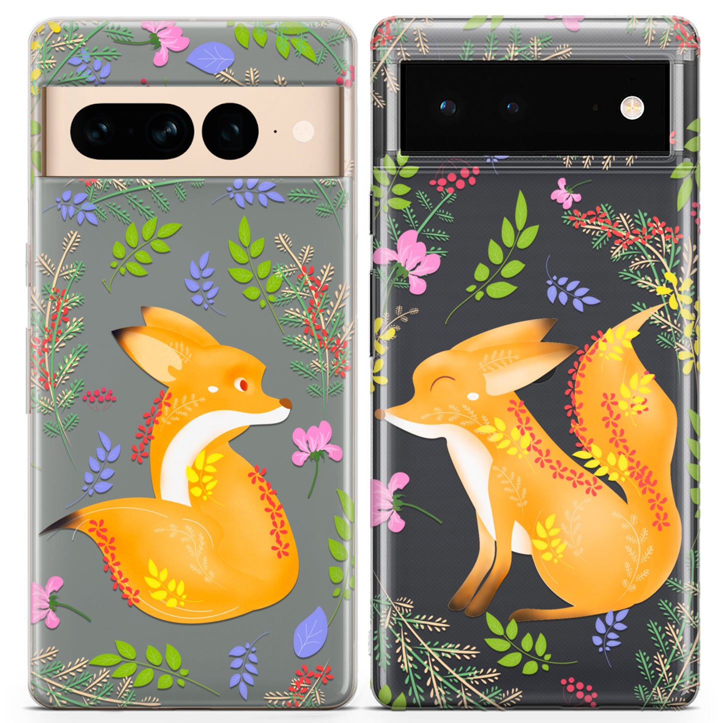 Cavka iPhone Couple Cases Woodland Foxes