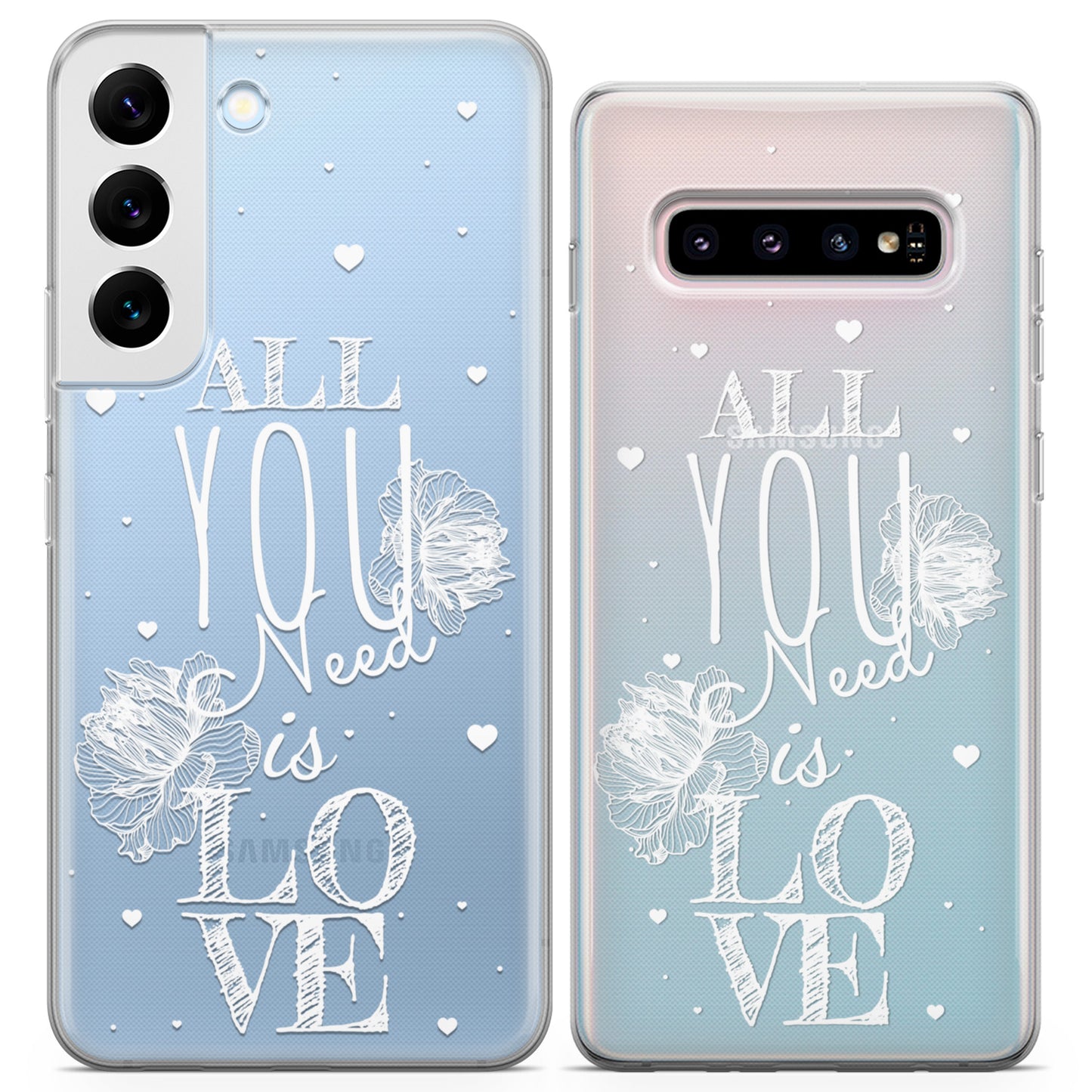 Cavka iPhone Couple Cases All You Need is Love Sketch