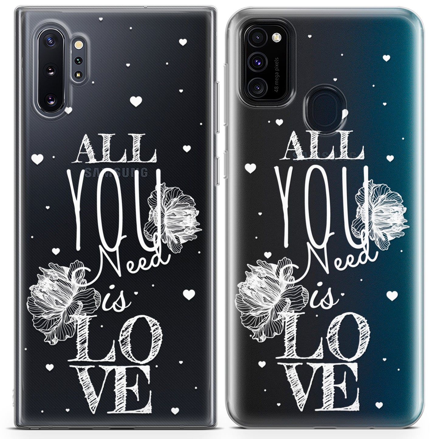 Cavka iPhone Couple Cases All You Need is Love Sketch