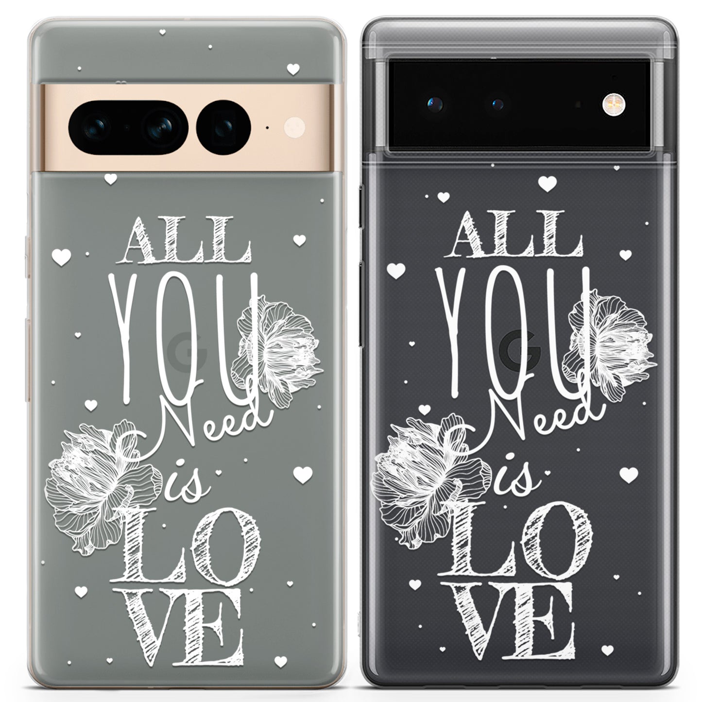 Cavka iPhone Couple Cases All You Need is Love Sketch