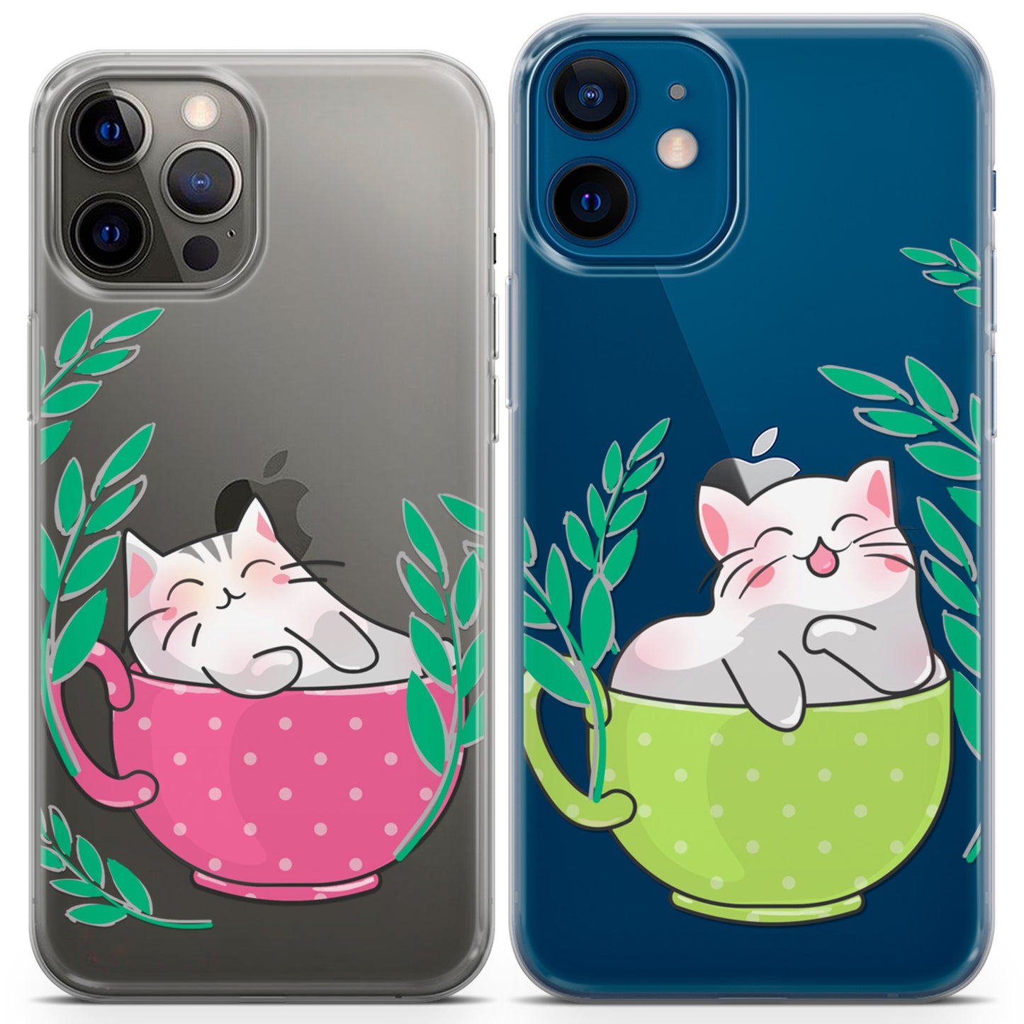 Cavka iPhone Couple Cases Cute Cats